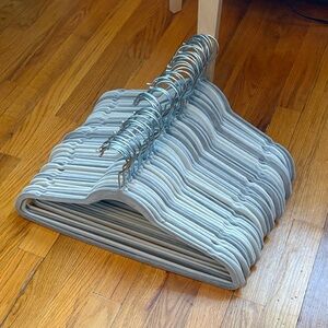 50 Gray Velvet Non-Slip Hangers